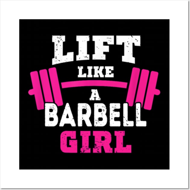 Life like a BARBELL Girl Wall Art by DarkStile